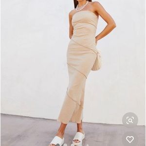 Vici never worn strapless ribbed dress